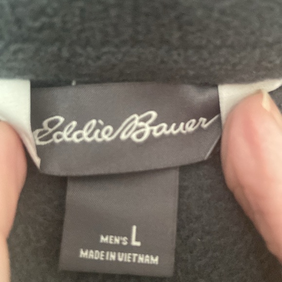 Eddie Bauer size large fleece button up shirt - Picture 3 of 8